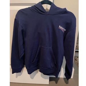 Balenciaga logo print hoodie